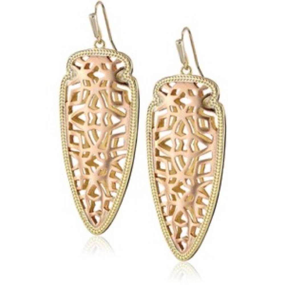 Kendra Scott Sadie Spear Earrings in Rose Gold